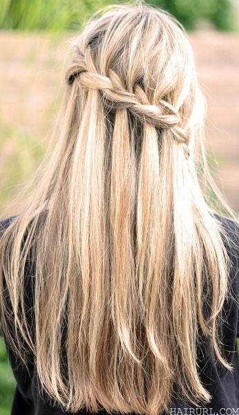 waterfall braid hairstyles 13-min