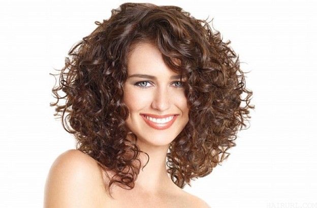 shaped bob curly haircut for women
