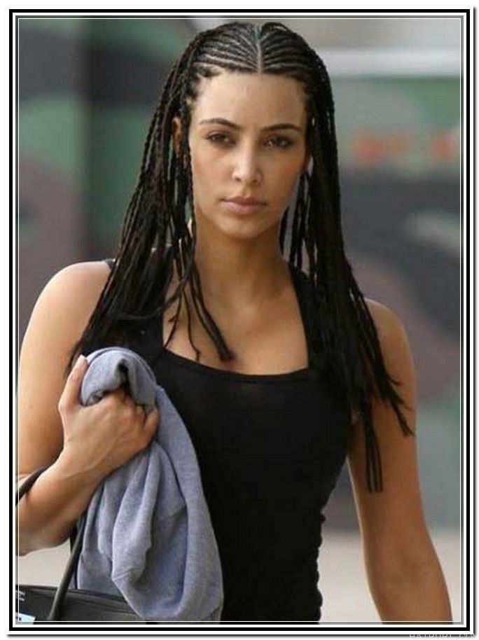 Side part Cornrow Braids hairstyle you like 