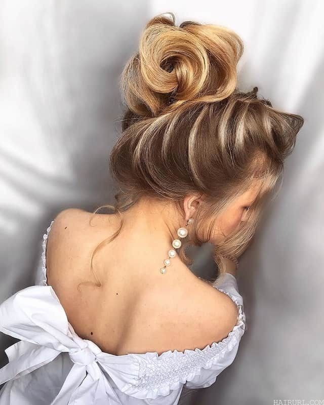 thin long hairstyle for wedding