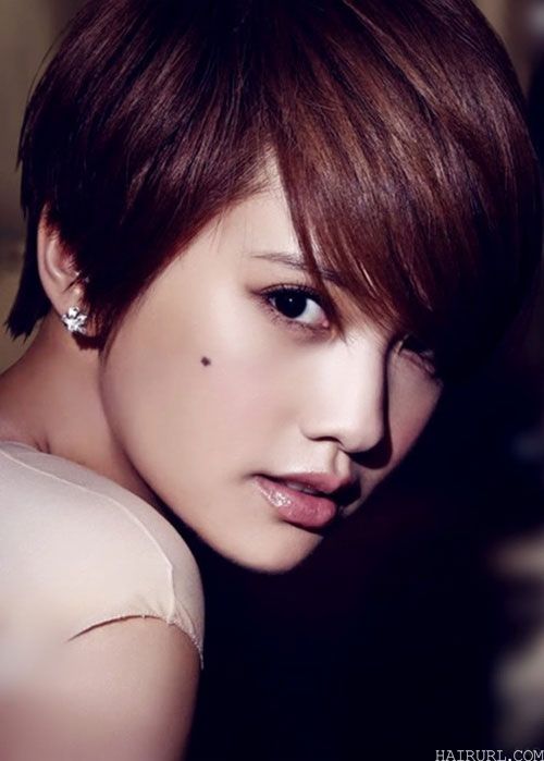 Stylish short asian hairstyles for girl