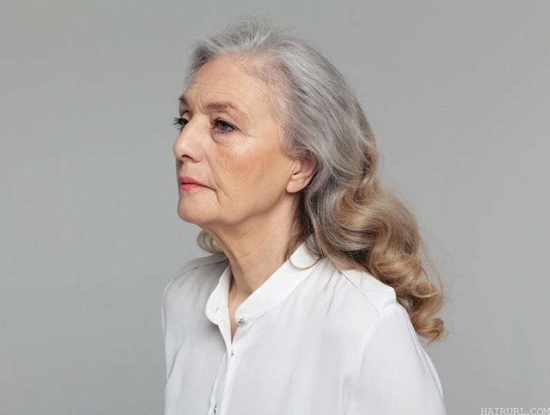 long hair for women over 60 with round face