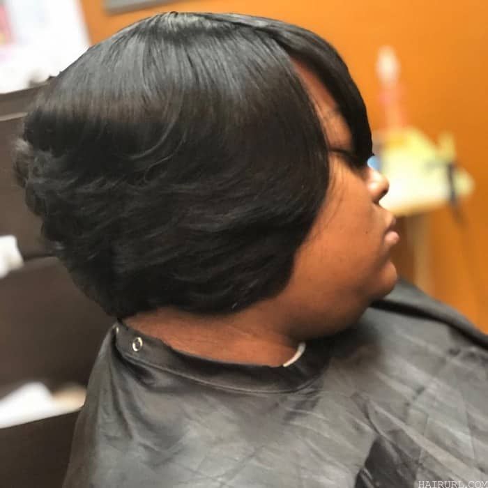 27 piece bob with side part