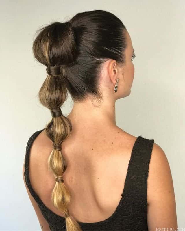 bubble ponytails for women