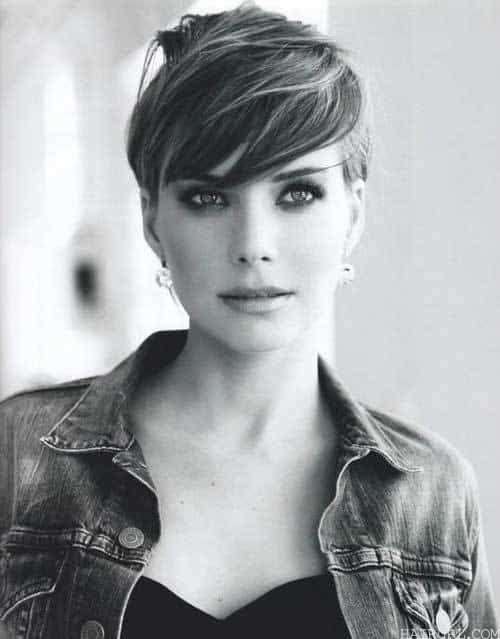 short pixie cut for oval face