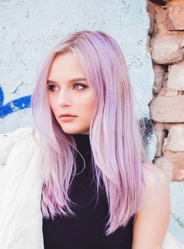 faded purple hair