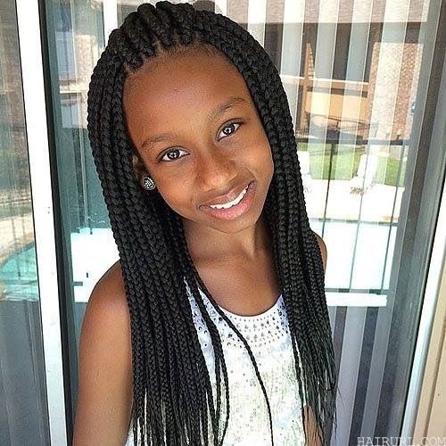 box braids Comb over hairstyle