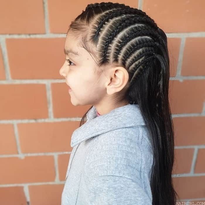 side braids for little girls