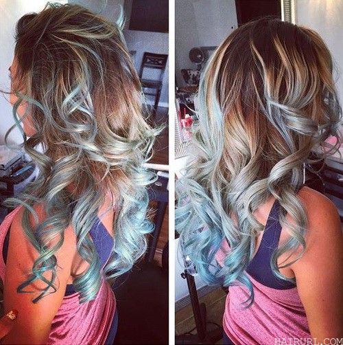 Crazy colors blonde cut for girl 