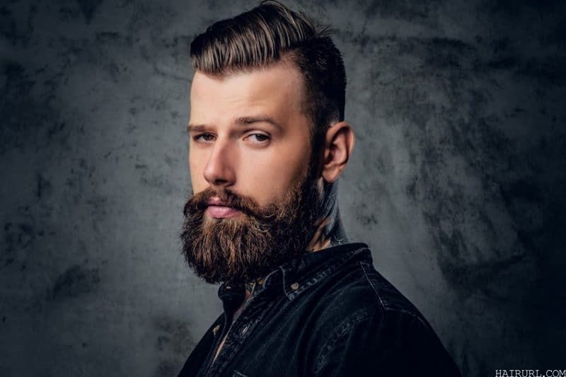short hairstyles for men with long beard