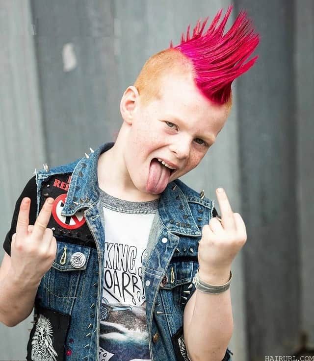 kid’s punk hair