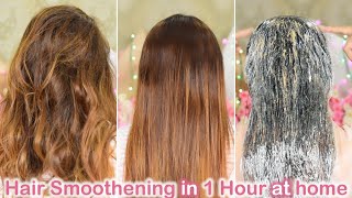 Diy Hair Smoothening Spa With Instant Result | Hair Straightening Smoothening Hair Spa At Home Steps