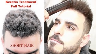 Keratin Treatment For Short Hair★Hair Straightening || Curly Hair ★Hairstyles Tutorial / Viral✔️