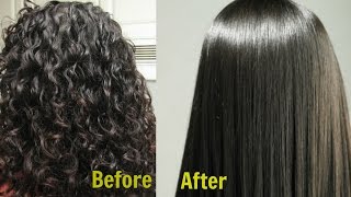 Permanent Hair Straightening At Home In 3 Ways ||| Silk & Shine Naturally