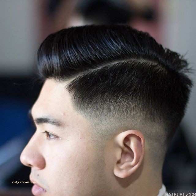 High fade comb over hairstyle