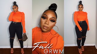 Full Grwm: Hair (Top Knot Bun Tutorial) + Makeup + Outfit + Fragrance | Tamara Renaye