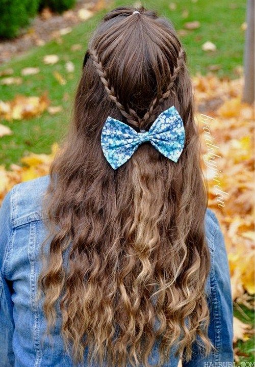 Cutest Easy to do school girl hairstyles 1-min