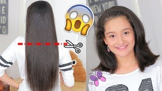 I Gave My Princess A Haircut!! - How To Cut Hair