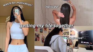 Productive Days In My Life ‍♀️ Getting My Life Together: Hair Care Routine, Cleaning, Studying Etc