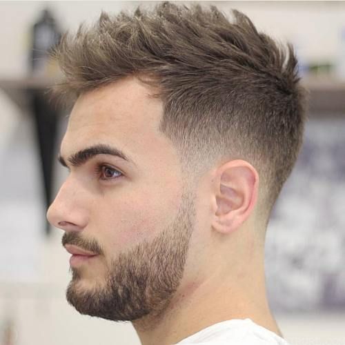 Low tapered crew cut for men 