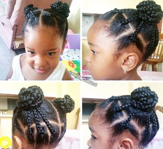 little girl box braid hairstyle