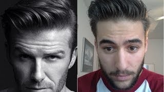 David Beckham H&M Inspired Hairstyle - How To Style Tutorial - Hanz De Fuko Hair Products