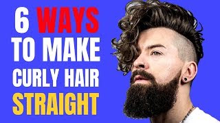 5 Ways To Straighten Curly Hair (Natural And No Heat Too)