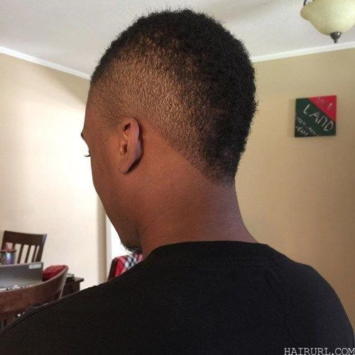 low fade faux hawk hairstyle