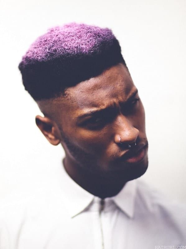 purple long top haircut for black boys