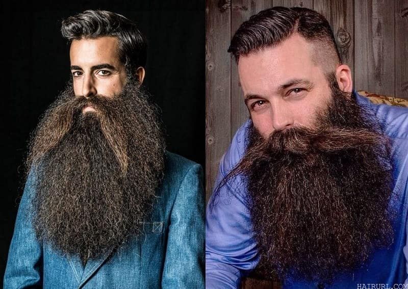 bushy beard with big mustache