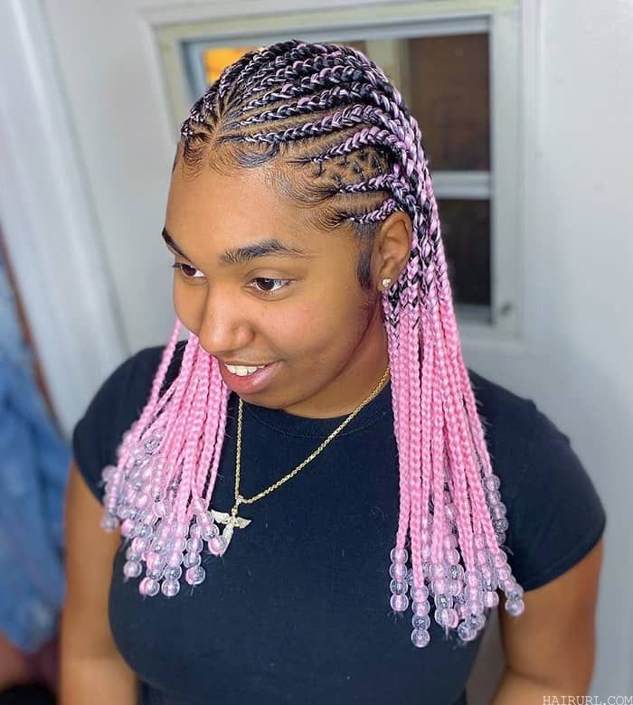 2 layer braids with color