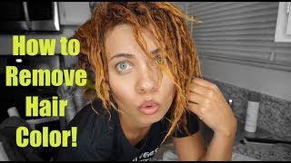 Best Hair Color Remover! | How To Remove Artificial Hair Color | No Bleach | Brittney Gray