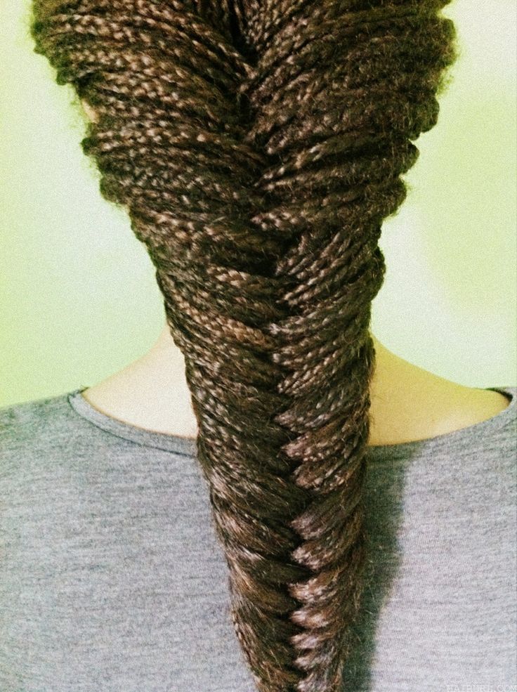 long African Fishtail Braid hairstyle for girl
