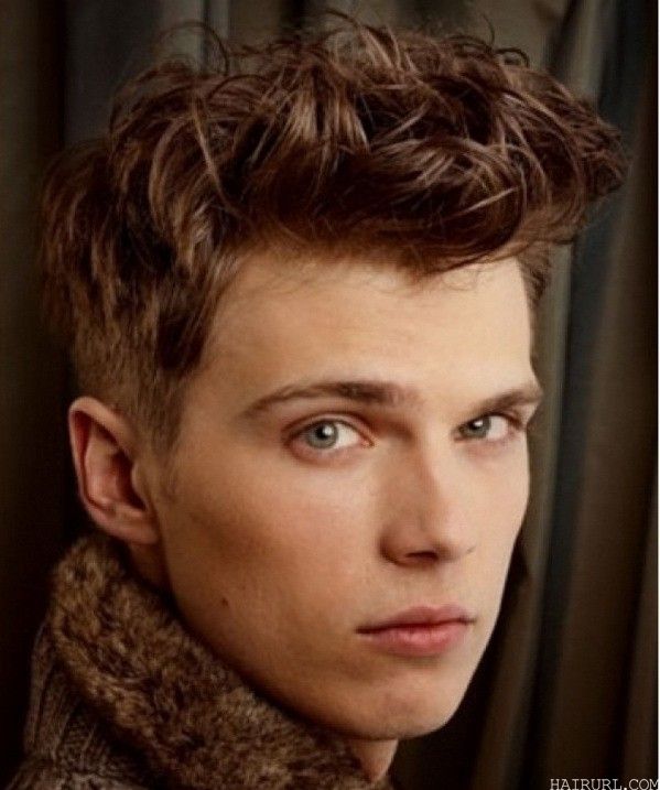 brown short hairstyle for men 