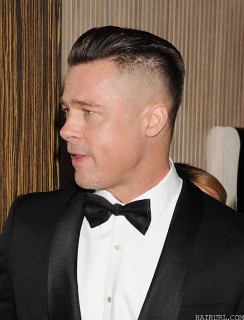 Taper fade comb hairstyle for men 