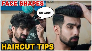 Haircut Tips For Different Face Shapes| Best Hairstyle For Men|| Fade Undercut|Hindi| Theformaledit