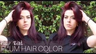 Burgundy Plum Hair Color Tutorial | Pulp Riot Liquid Demis Application