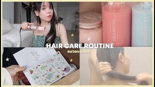My Hair Care Routine, Styling ✨ Hair Extensions | Erna Limdaugh