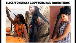 Black Women & Hair Growth |How To Grow Long Natural Hair To Knee Lenght? Benny Harlem Has The Answer