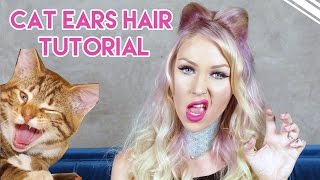 How To: Cat Ears Hairstyle | Kristenleannestyle