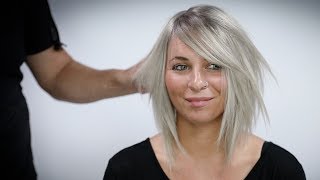 Silver Blonde Hair Color With Shadow Root Tutorial
