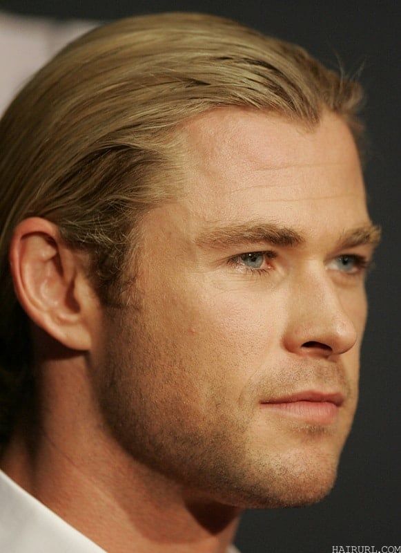 Chris Hemsworth with blonde hair