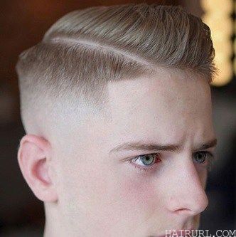 Comb over high fade with the line