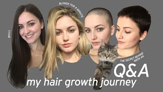 My Hair Growth Journey ‍‍♀️ - Buzzcut Q&A | Hair Care
