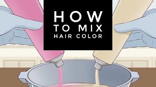 How To Mix Hair Color.