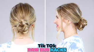 Testing Tiktok Hair Bun Hacks!