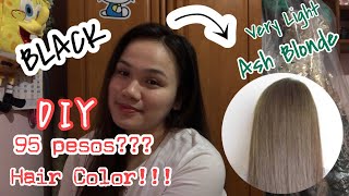 Diy Tipid Hair Color  (No Bleach) | Very Light Ash Blonde | Bremod | Philippines
