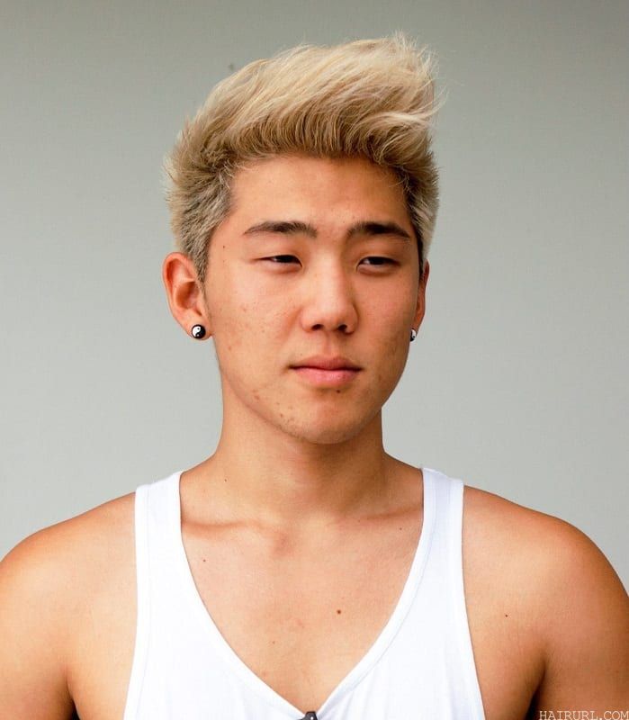 short blonde hair for Asian guys