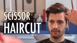 Scissors Haircut - Medium Length Hairstyle