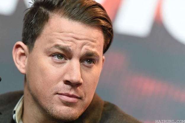 Channing Tatum’s slicked back hairstyle